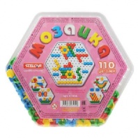 Мозаика (диаметр 13мм/110 деталей), шестигранная коробка от интернет-магазина Континент игрушек