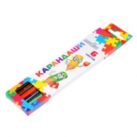 ClipStudio Карандаши 6 цветов шестигранные заточенные, дерево, в карт.коробке с подвесом от интернет-магазина Континент игрушек